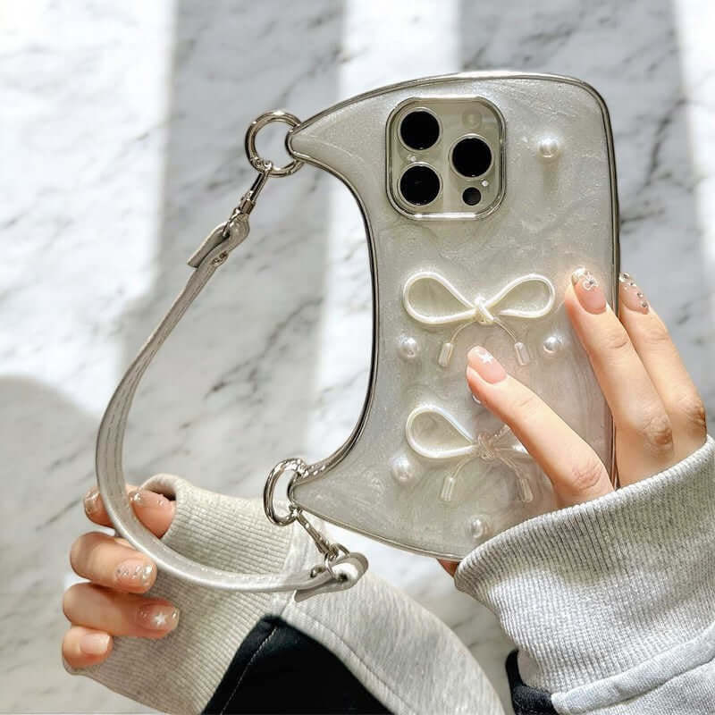 Katerina  - Luxury Pearl & Bow Phone Case