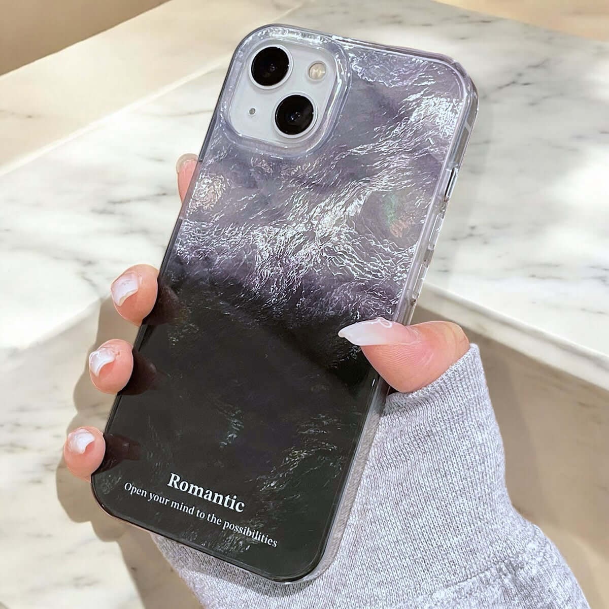 Miya - Marble Noir PhoneCase