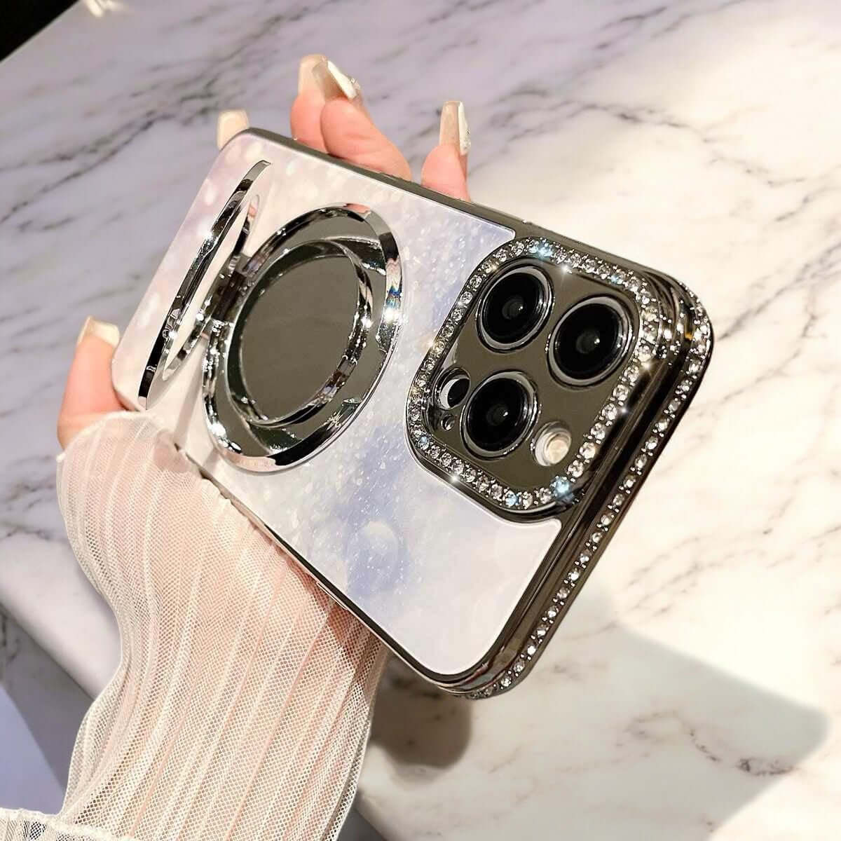 Ethel - La Coque de Téléphone de Luxe Infusée de Miroir