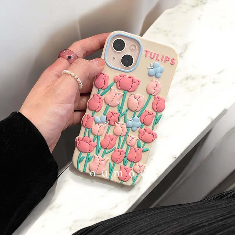 Beatrice - Funda para Teléfono de Campos de Tulipanes