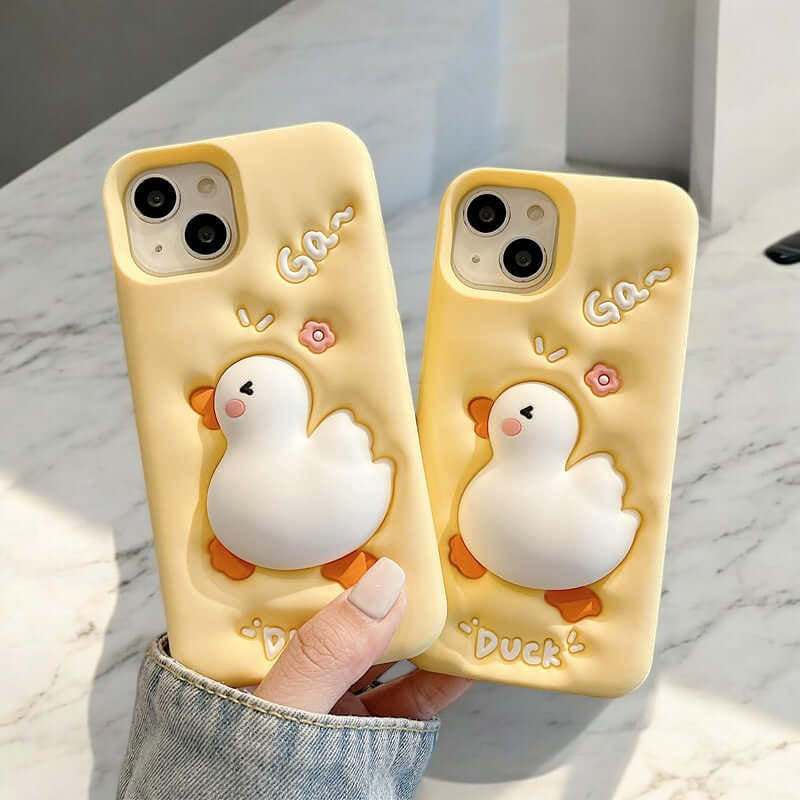 Perle - Coque de Téléphone Canard Mignon Qui Cancane