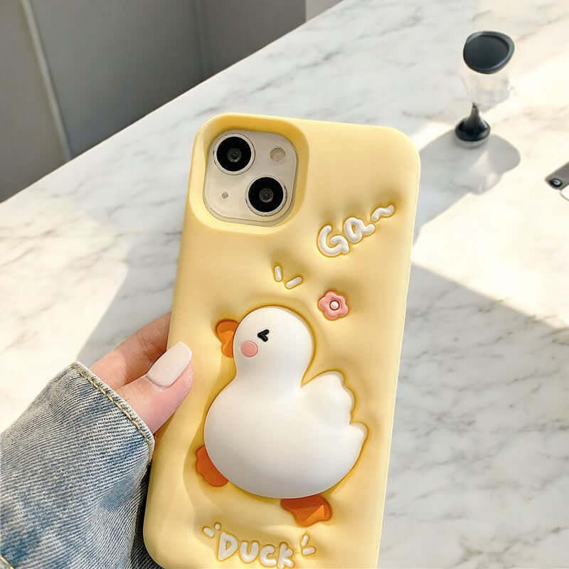 Perla - Funda de Teléfono de Pato Súper Mono