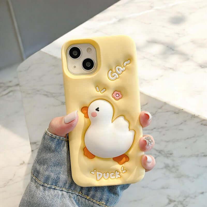 Perle - Coque de Téléphone Canard Mignon Qui Cancane