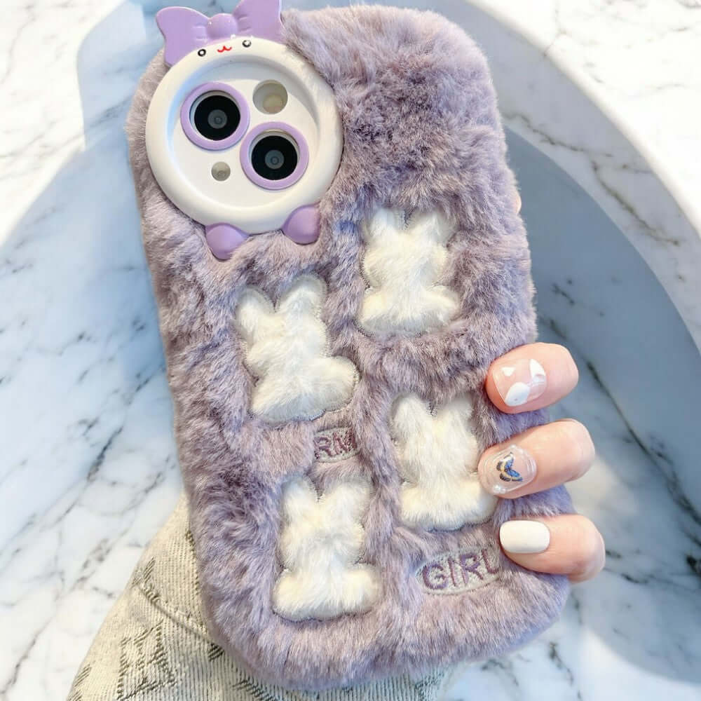 Justy - Fluffy Bunny Phone Case