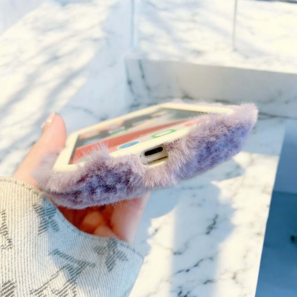 Justy - Fluffy Bunny Telefon Etui